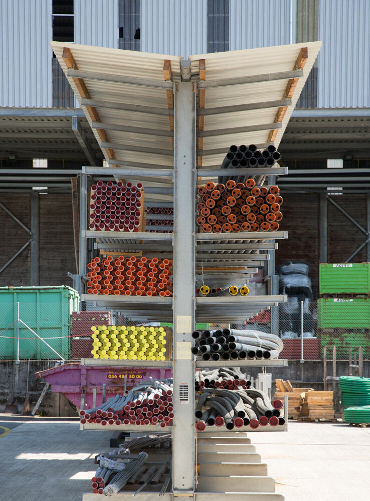 Cantilever racking building material