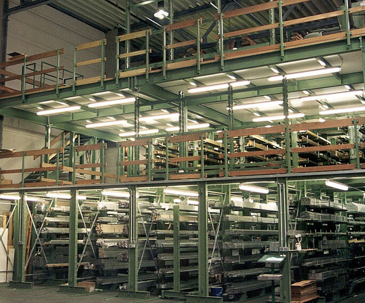 Cantilever racking Multi-tier storage