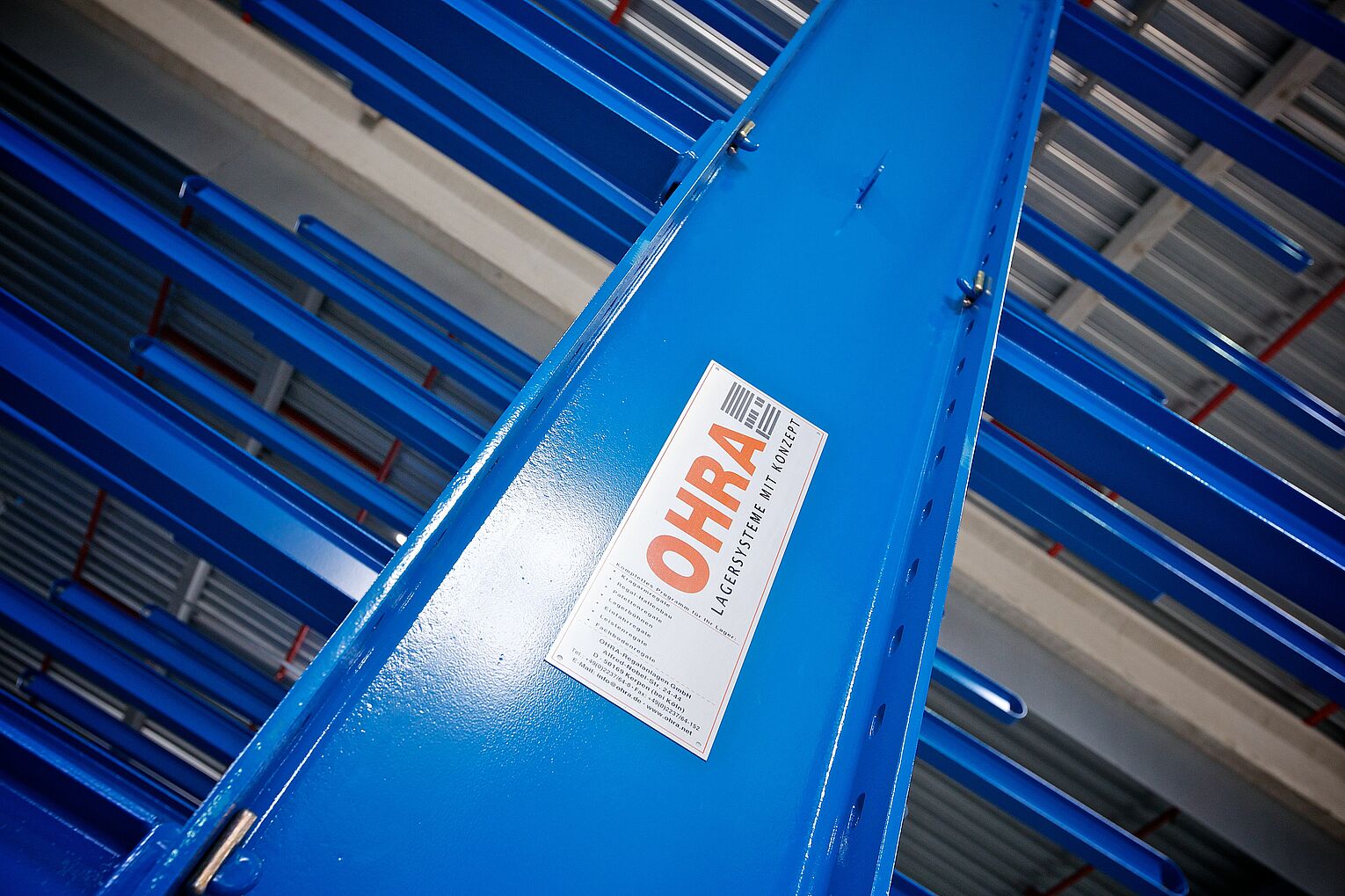 Cantilever racking system by OHRA