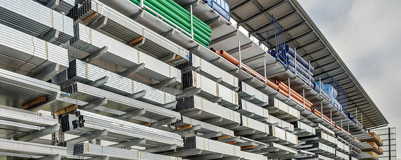 Cantilever racking building material