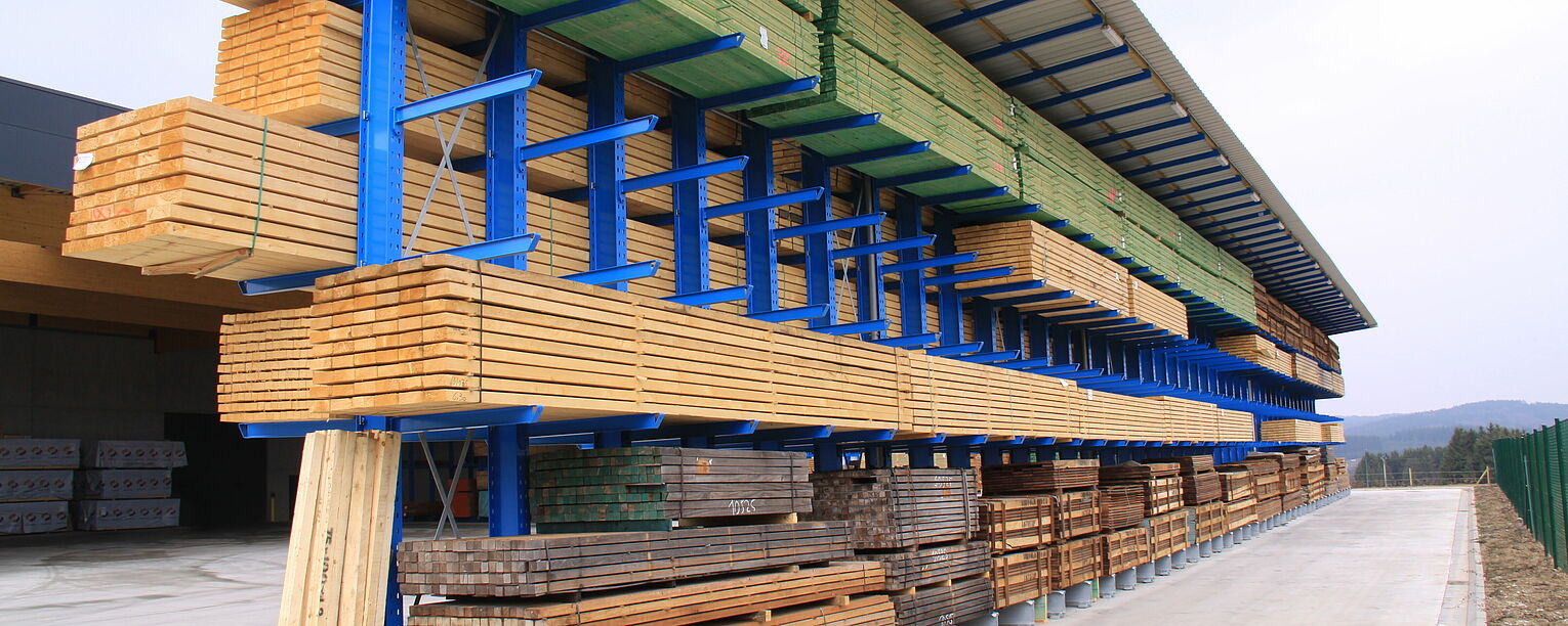 Cantilever racking building material